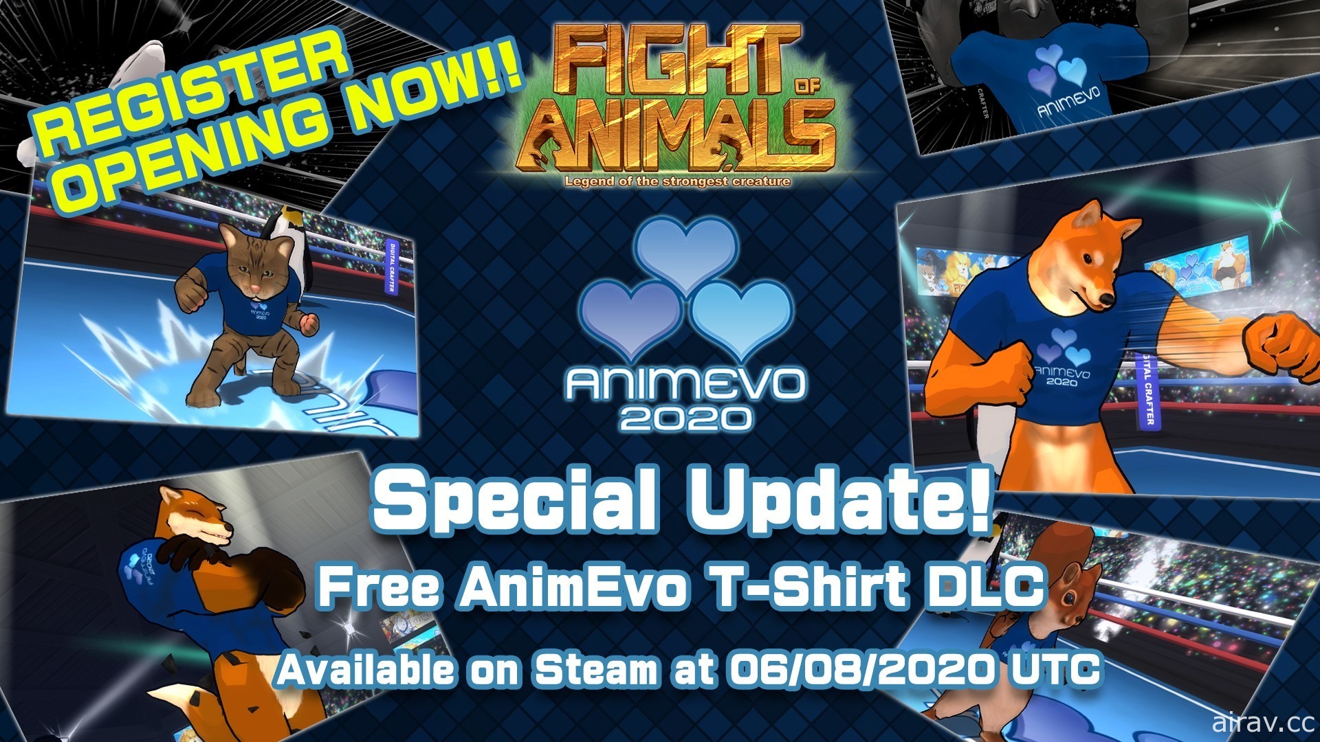 《動物之鬪》被列選為 AnimEvo 比賽項目之一　遊戲內推出相關專屬服裝與場地