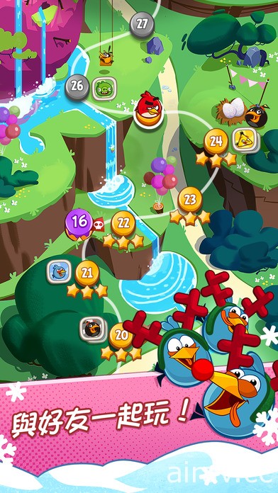 《憤怒鳥》系列最新作《Angry Birds Blast》在台推出 運用三消策略過關斬將