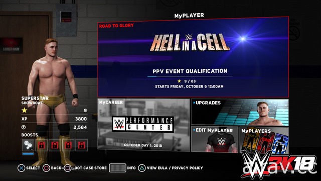 《WWE 2K18》释出 MyPLAYER 和“迈向荣耀”全新要素细节