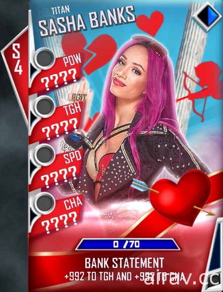 《WWE SuperCard》推出“狂暴融合”活动与“情人节”活动