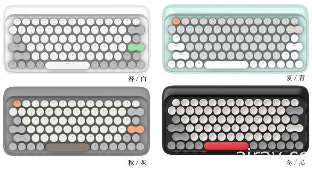 以打字機作為靈感設計的 Lofree 機械鍵盤在台開放預購