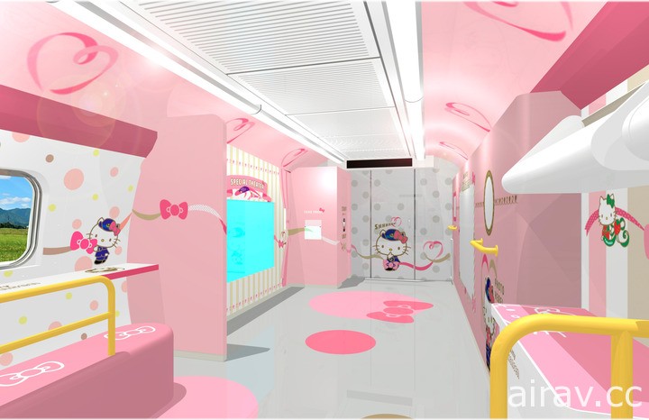 JR 西日本宣布“Hello Kitty”新干线 6 月 30 日起上路 车厢内装设计亮相