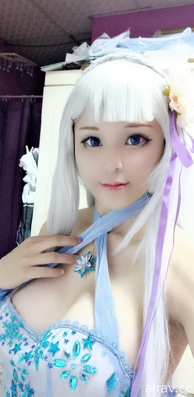 【鈅鈅教主】艾米莉婭 冰雪婚紗 Cosplay試妝