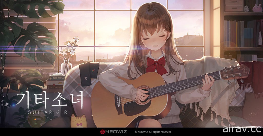 模拟游戏新作《吉他少女》于韩国推出 上传吉他的演奏影片帮助内向少女成长