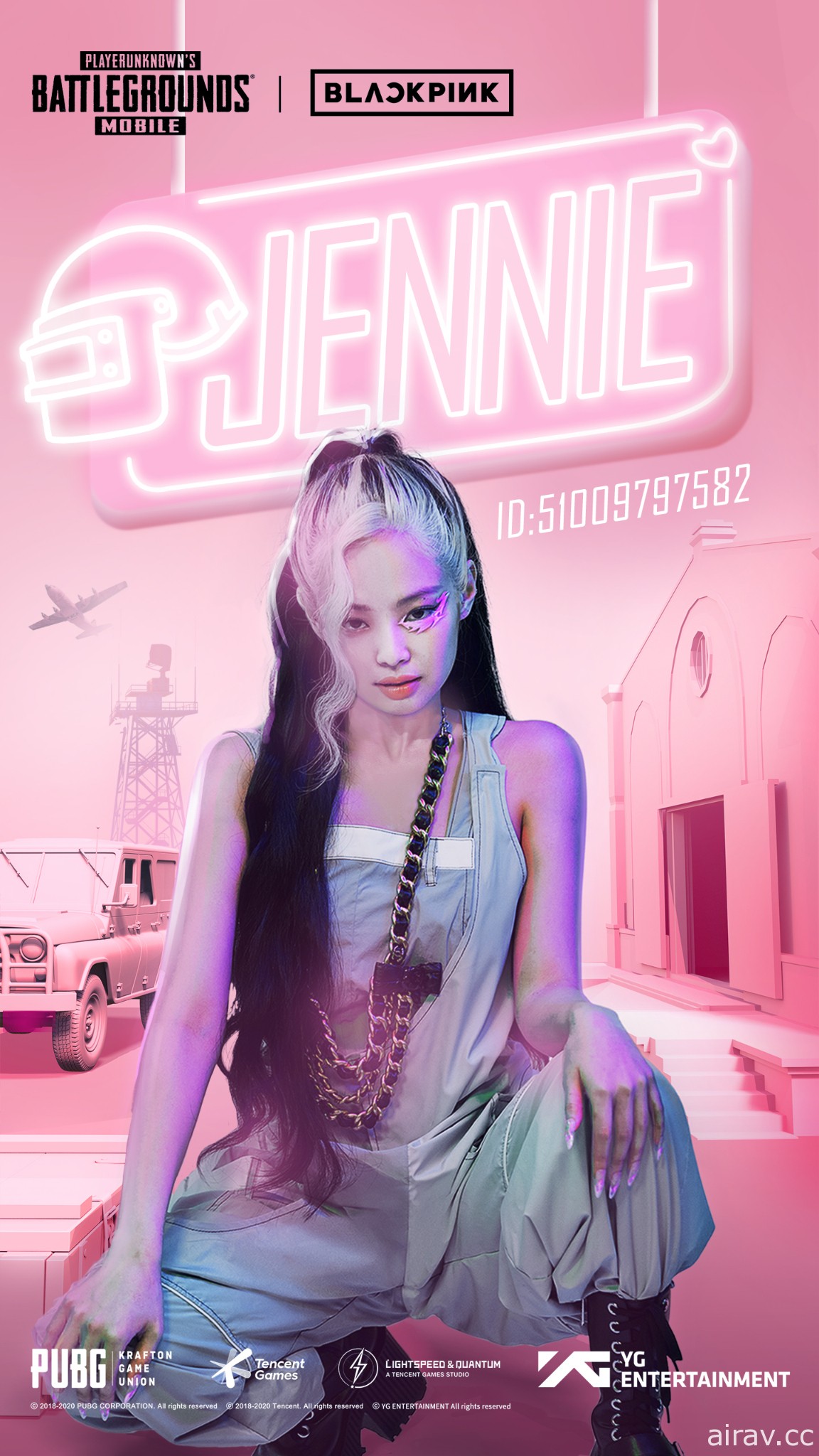 《PUBG MOBILE》與韓國女子偶像團體 BLACKPINK 展開合作 公開角色 ID