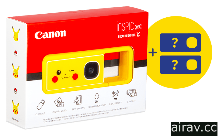 Canon 新概念迷你相機「iNSPiC REC」預定 10 月推出皮卡丘聯名款式