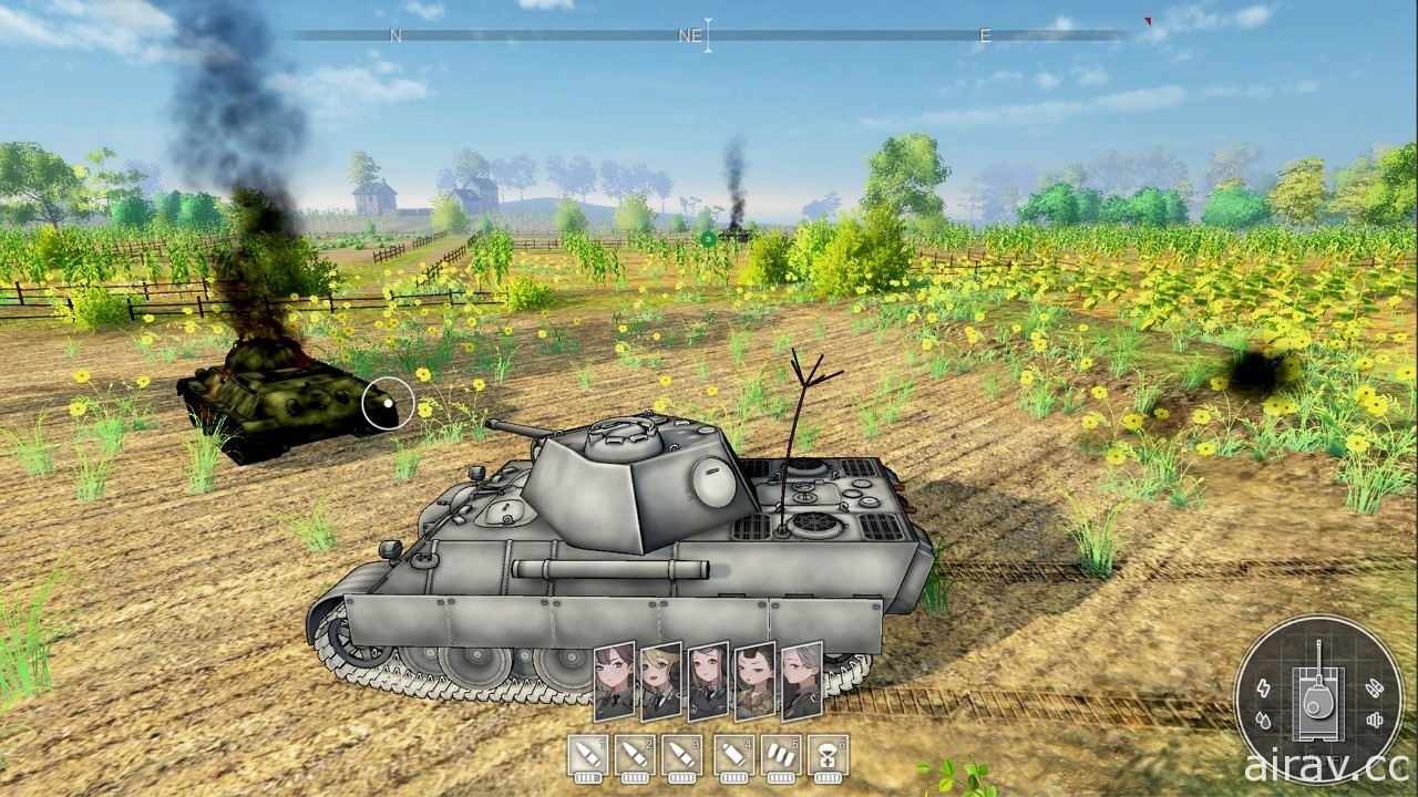 结合美少女与战车动作游戏《Panzer Knights》在 Steam 展开抢先体验