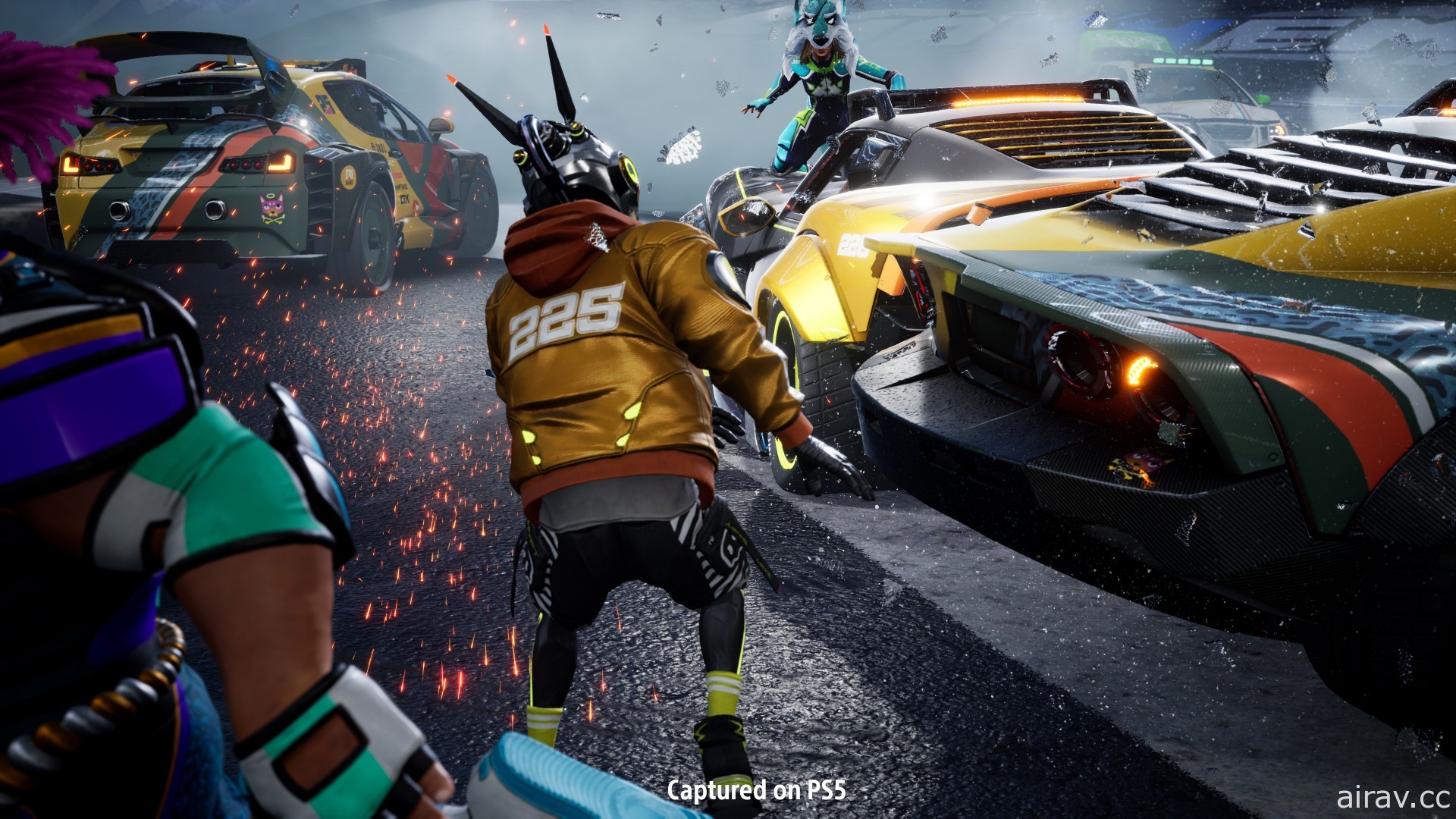 PS5 首发游戏《毁灭群星》中文版 11 月同步推出 展开巨星与车的玩命竞技