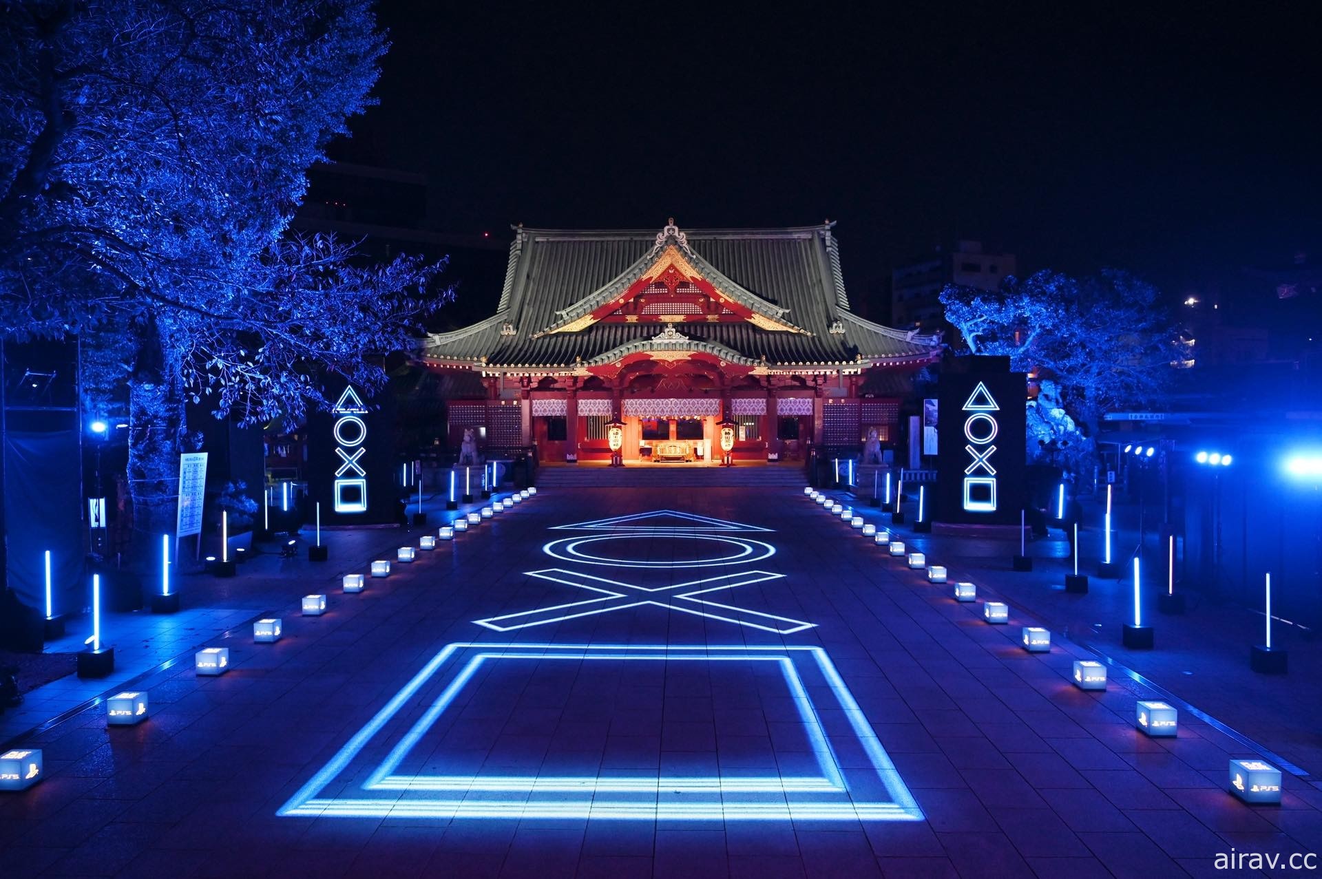 紀念 PS5 發售！日本 SIE 於秋葉原神田明神神社驚喜舉辦燈光秀活動