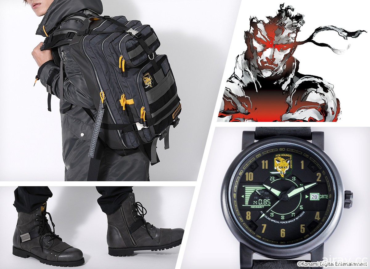 SuperGroupies 推出《潜龙谍影》系列合作手表、背包、军大衣与军靴