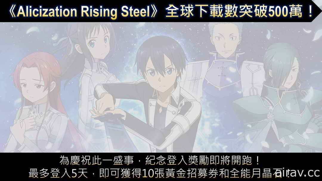 《刀劍神域 Alicization Rising Steel》一周年直播活動公開新主題曲及一系列遊戲情報