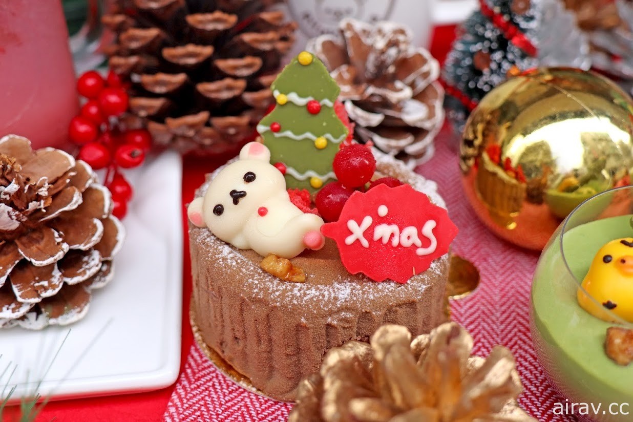 拉拉熊咖啡廳與茶屋皆於 12 月推出聖誕限定套餐與甜點