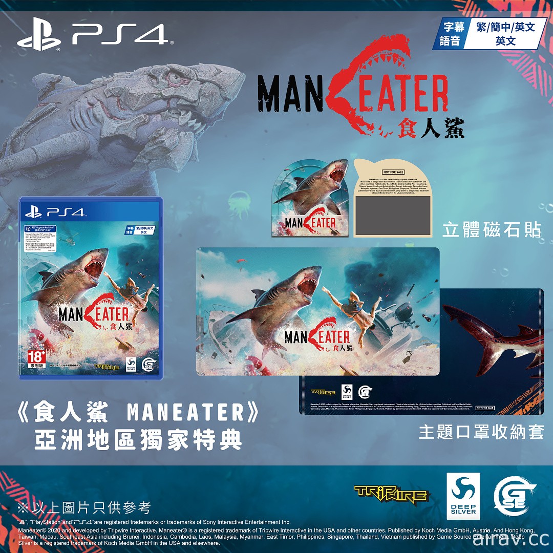 纵横海洋吞噬一切！《食人鲨 Maneater》PS5 / PS4 亚洲中文版今日发售