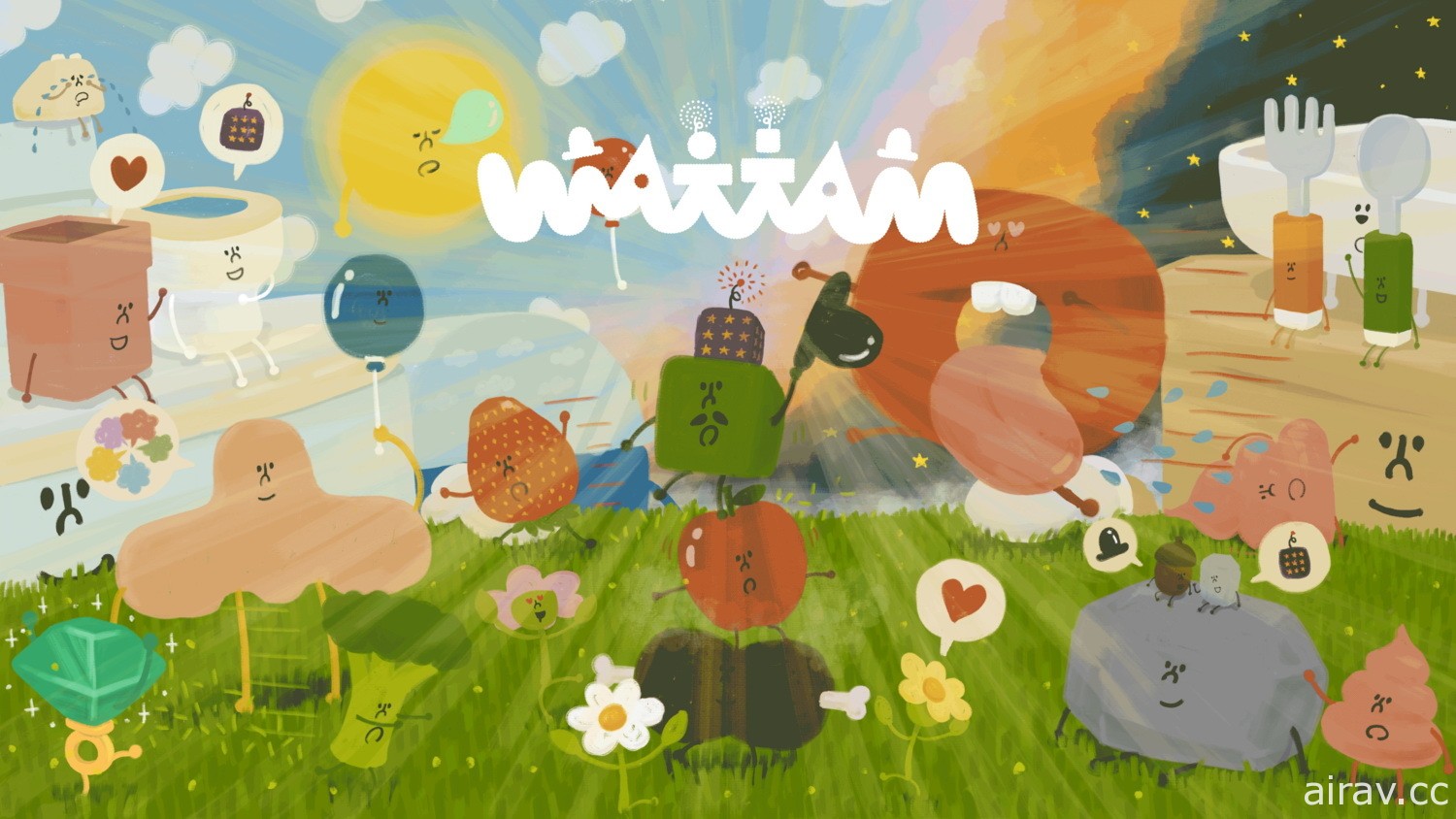 讲述欢乐新作《Wattam》今日登陆 Steam　与马桶、寿司等交朋友