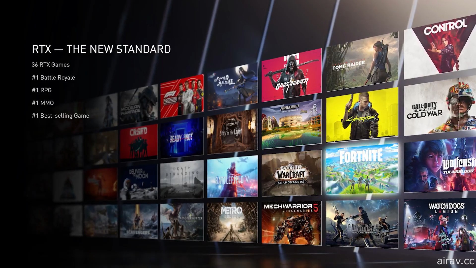 NVIDIA 公布一系列支援 RTX 光线追踪、DLSS 与 Reflex 次世代技术的游戏大作