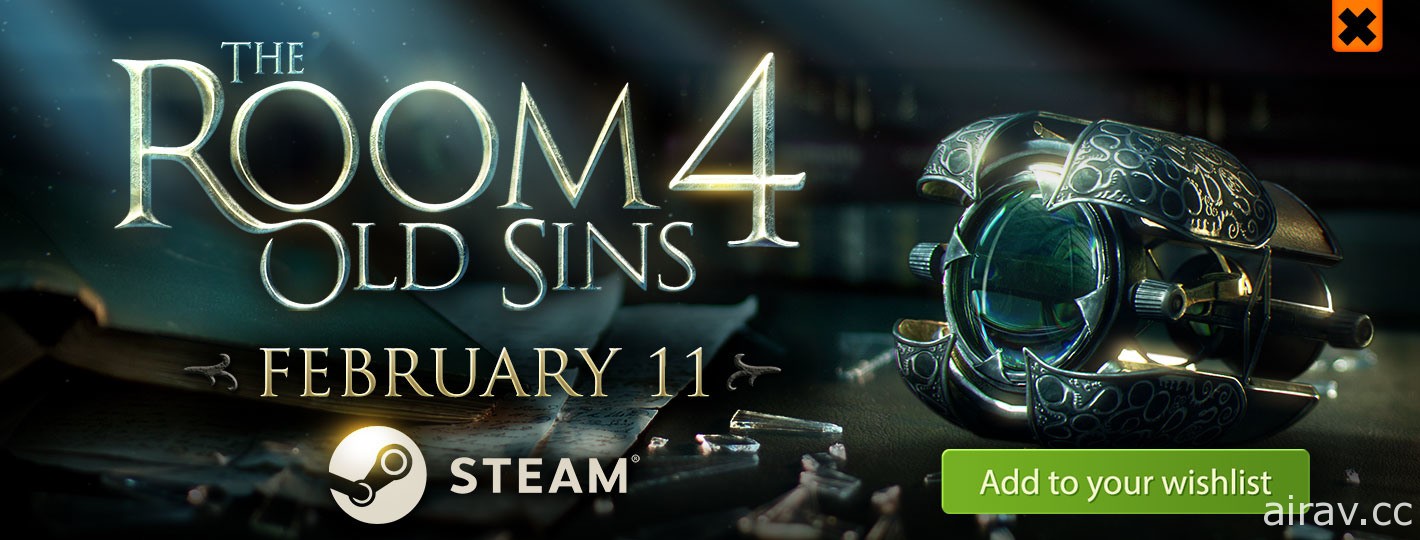 密室解谜游戏《The Room 4: Old Sins》PC 版 2 月 11 日登陆 Steam