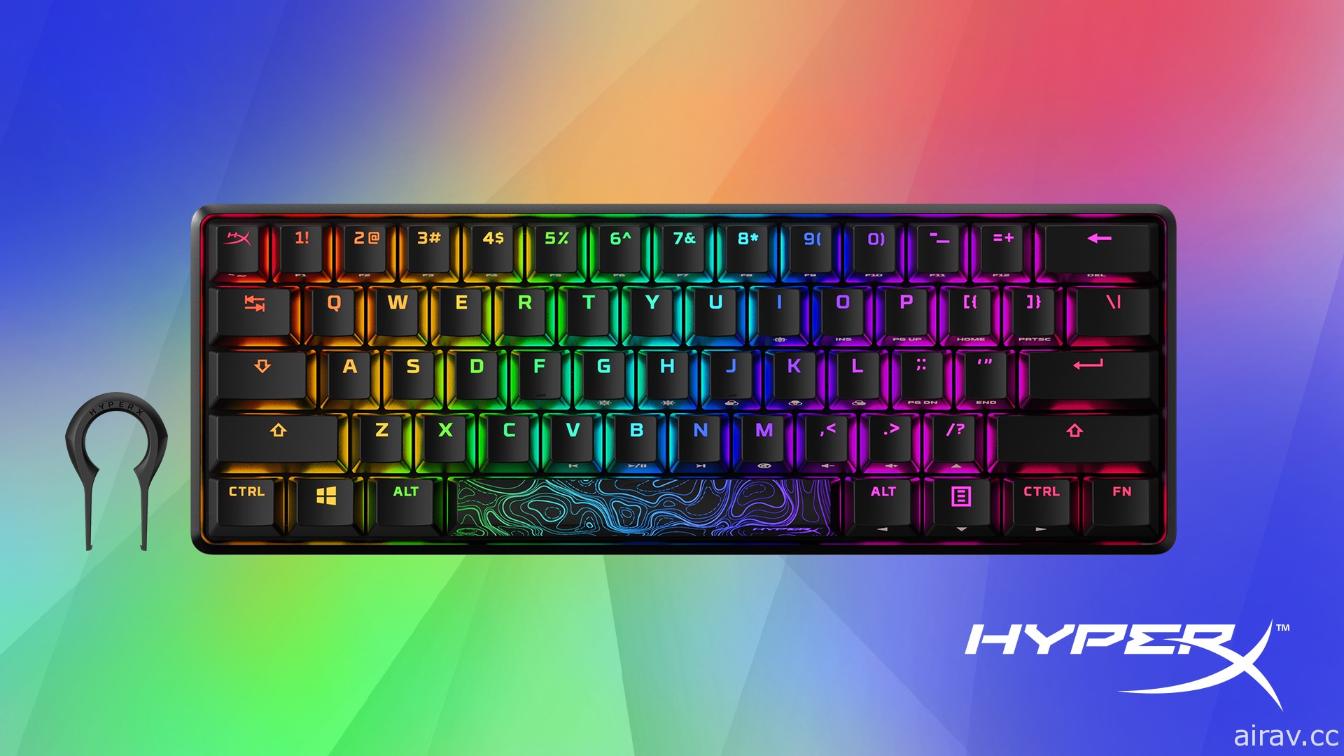HyperX 全新 PC、家机系列周边于 CES 2021 亮相 推出旗下首款 60% 机械式电竞键盘