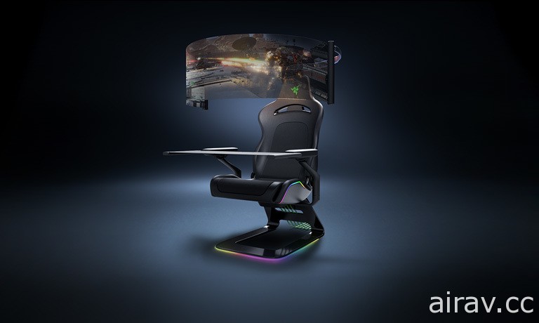 Razer 公開結合 60 英吋顯示螢幕的次世代概念電競椅  Project Brooklyn