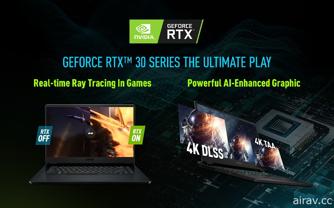 MSI 發表全新系列筆電 最高搭載 NVIDIA GeForce RTX 3080 獨立顯卡