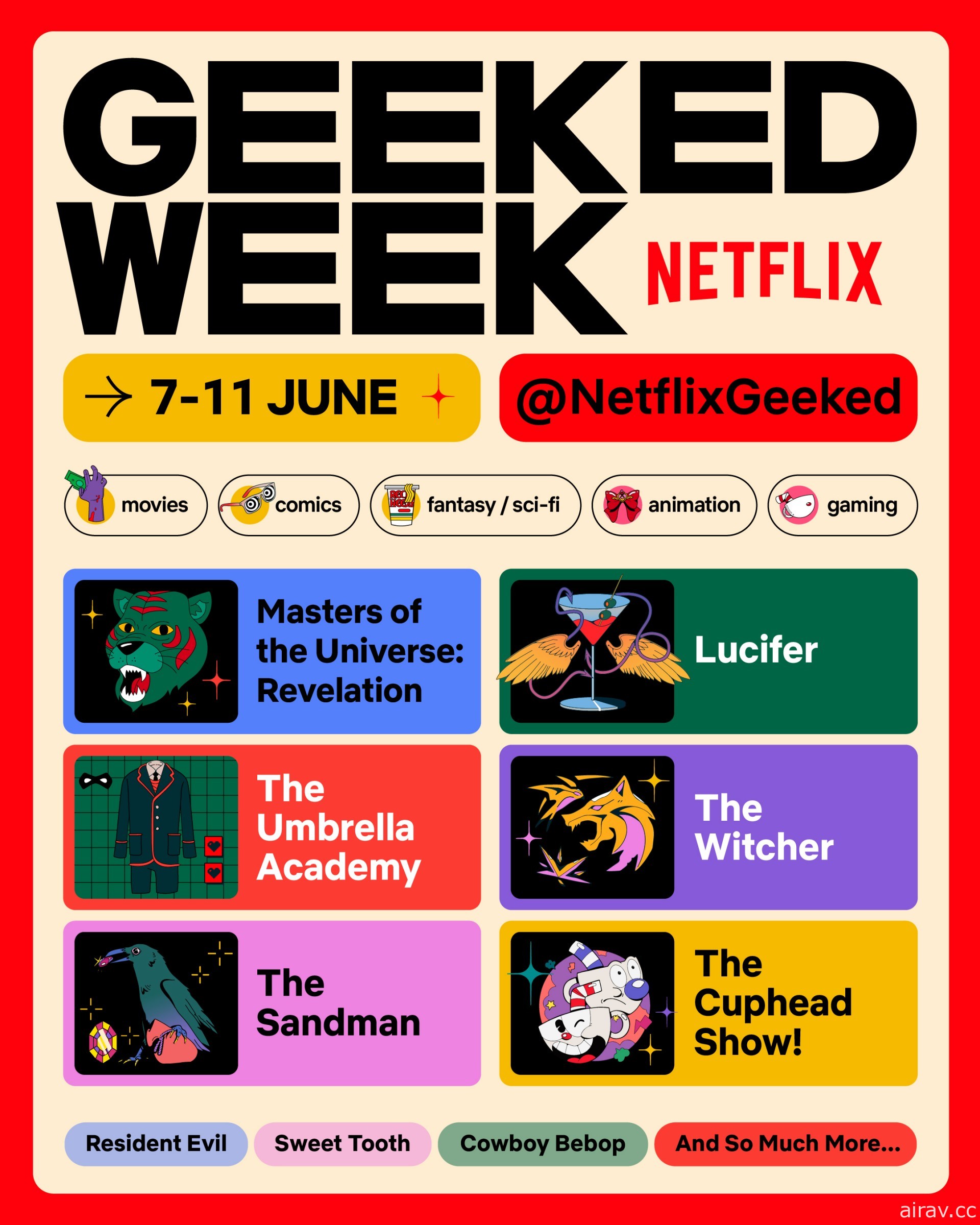 Netflix 线上直播 6 月初登场 揭开《猎魔士》《恶灵古堡》《Cuphead》新情报
