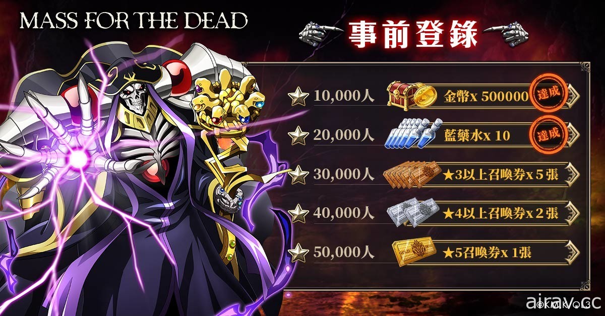 《OVERLORD》授权游戏《MASS FOR THE DEAD》双平台预注册、事前预约开跑