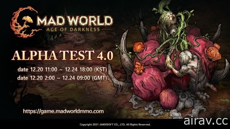 《Mad World》12 月 20 日展开全球 Alpha 4.0 测试