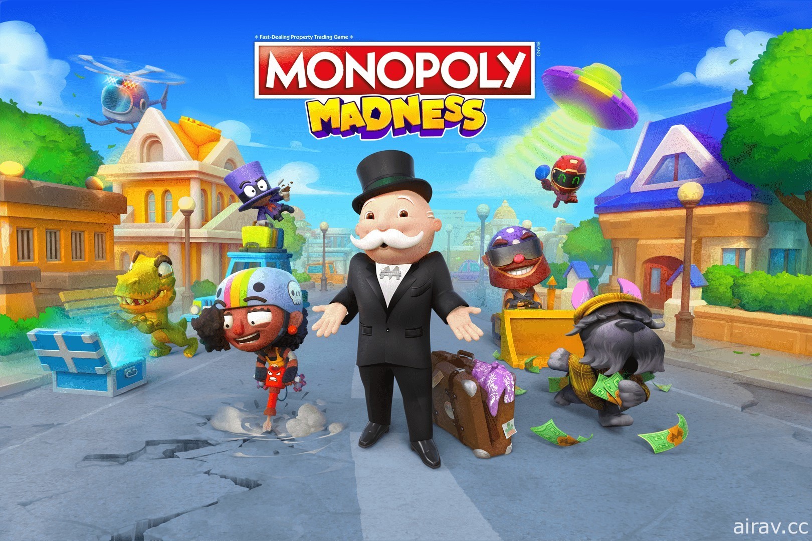 融合大富翁元素的即時制派對遊戲《Monopoly 地產大亨：瘋樂》現已推出