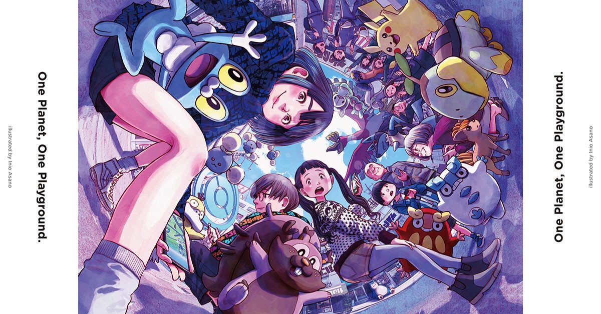 《Pokemon GO》纪念 5 周年于日本各车站展示全景透视插画广告