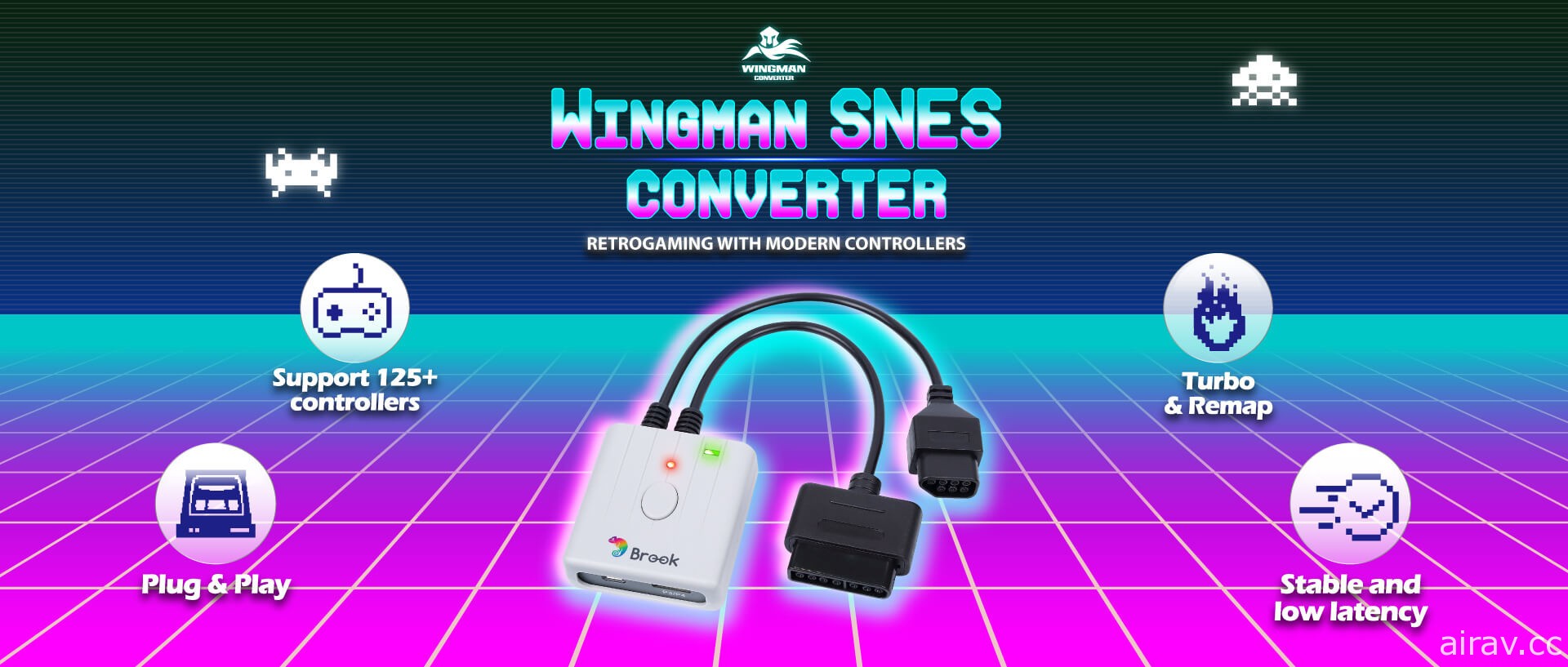 台廠自製 NES / SNES 搖桿轉接器「Wingman SNES」限量上市