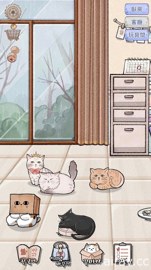 《TOPIK 韓檢初級必備 2000 單字》韓語學習遊戲新作上市 撸貓、佈置還能征服檢定