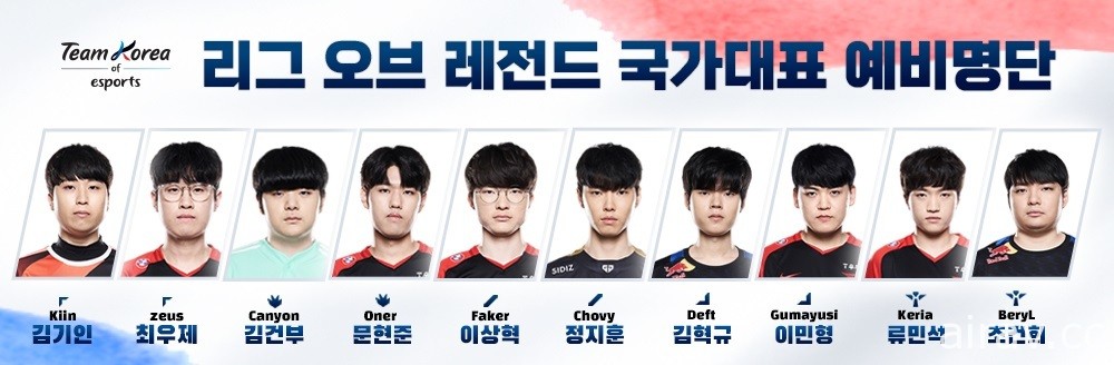 T1 全員入列！韓國公開亞運會《英雄聯盟》代表隊 10 人預選名單、最終將選 6 人出征