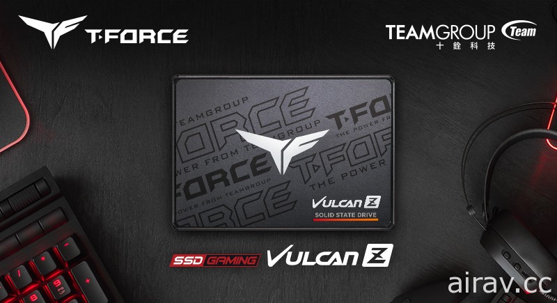 十銓科技推出新一代 T-FORCE VULCAN 火神 Z SATA SSD