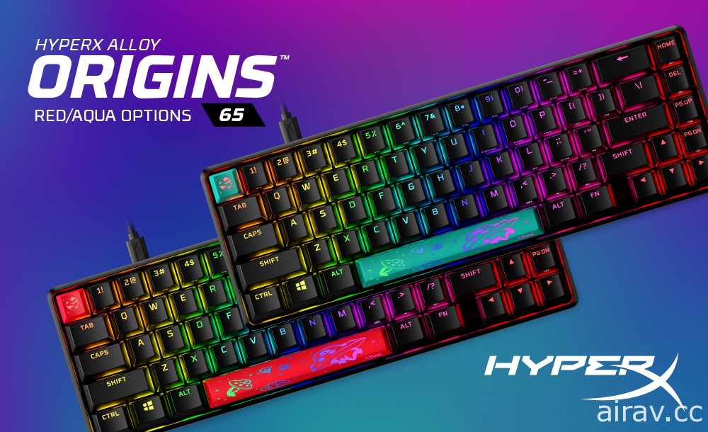 HyperX 在台推出 Alloy Origins 65 電競鍵盤、Pulsefire Haste 無線電競滑鼠