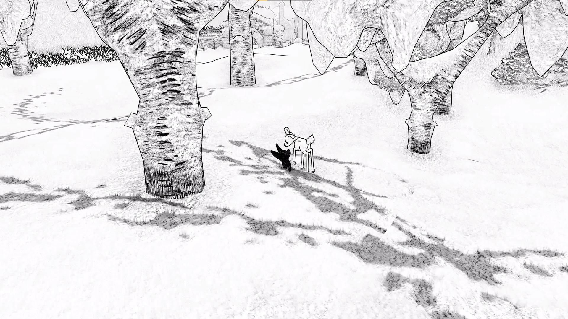 《白雪归途 Blanc》明年问世 小狼与幼鹿在暴风雪中的生存合作冒险